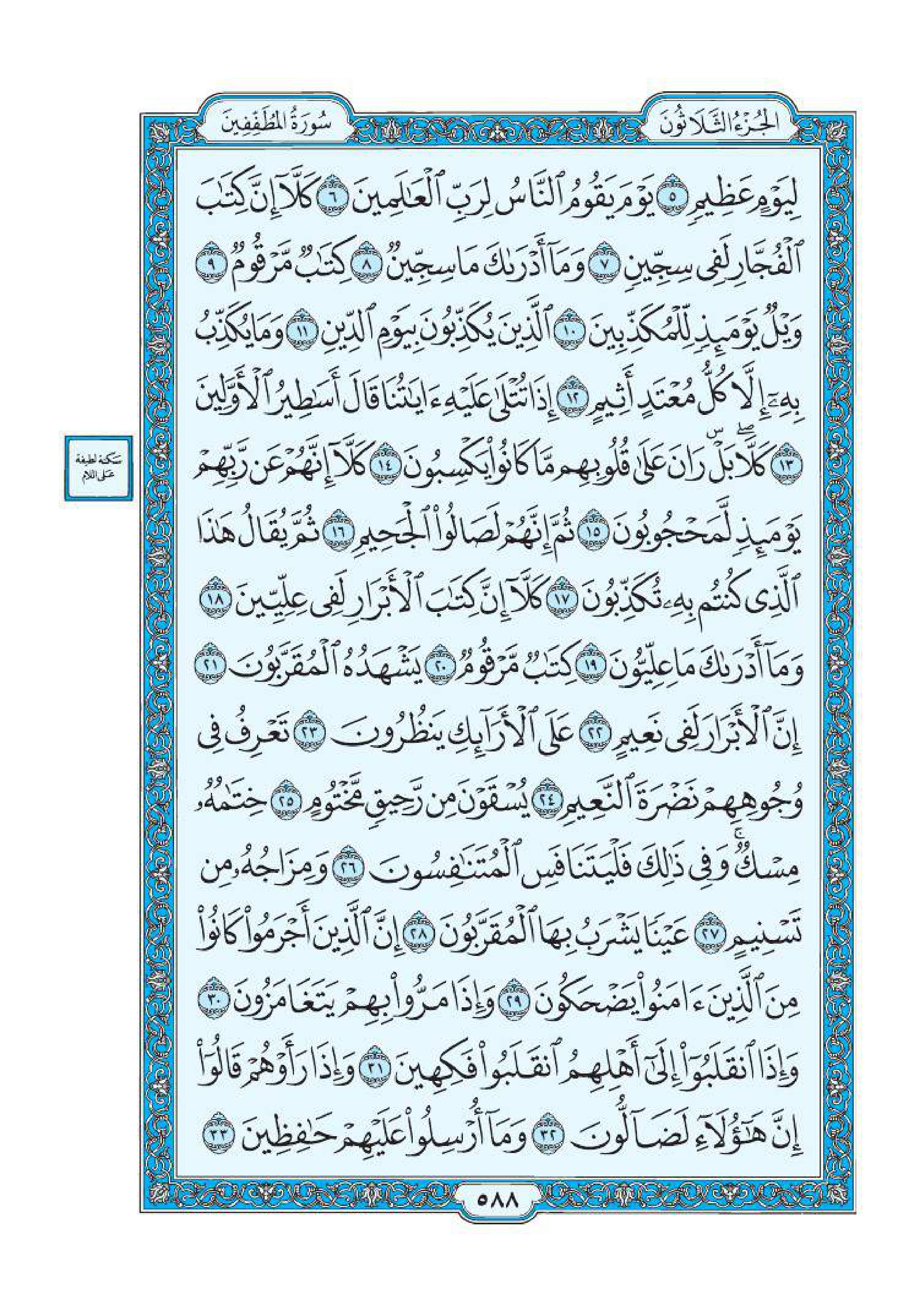 سورة المطففين 2