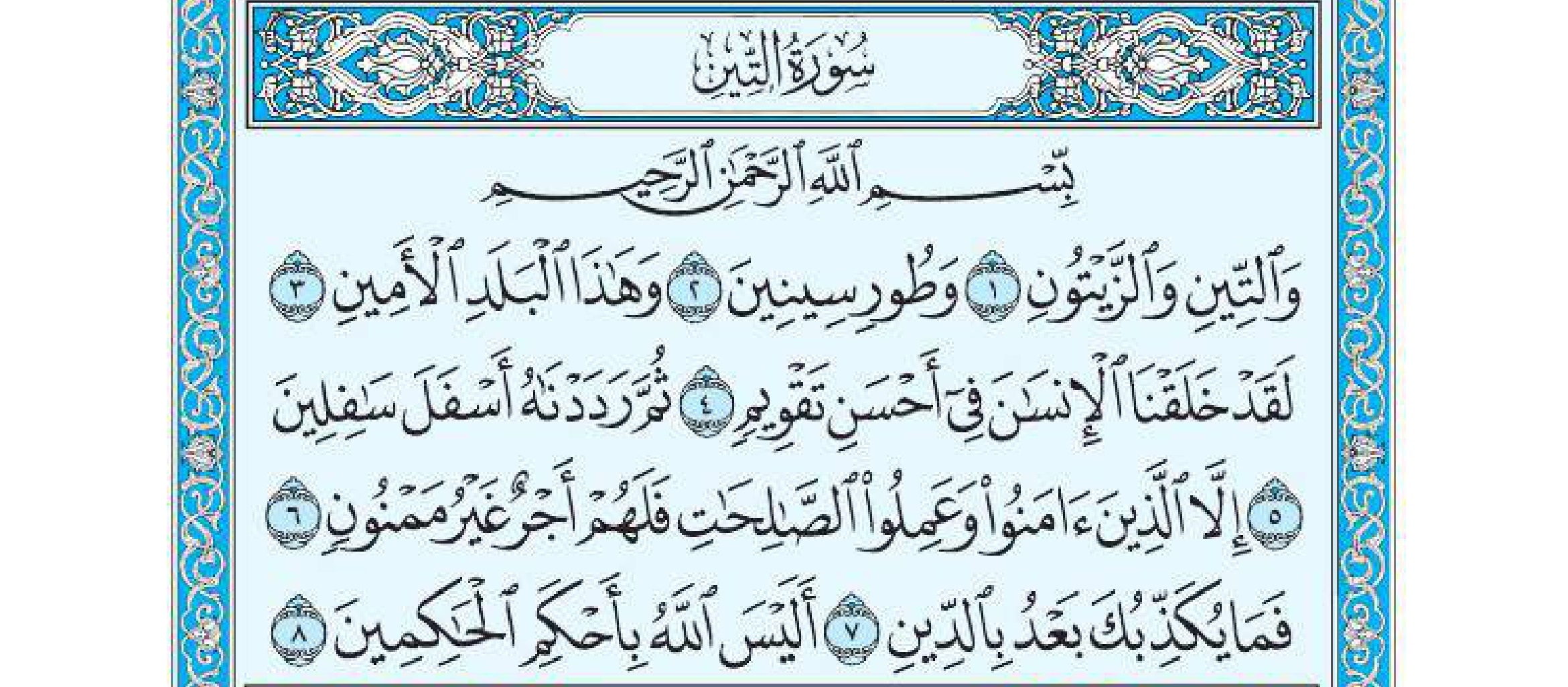 سورة التين 1