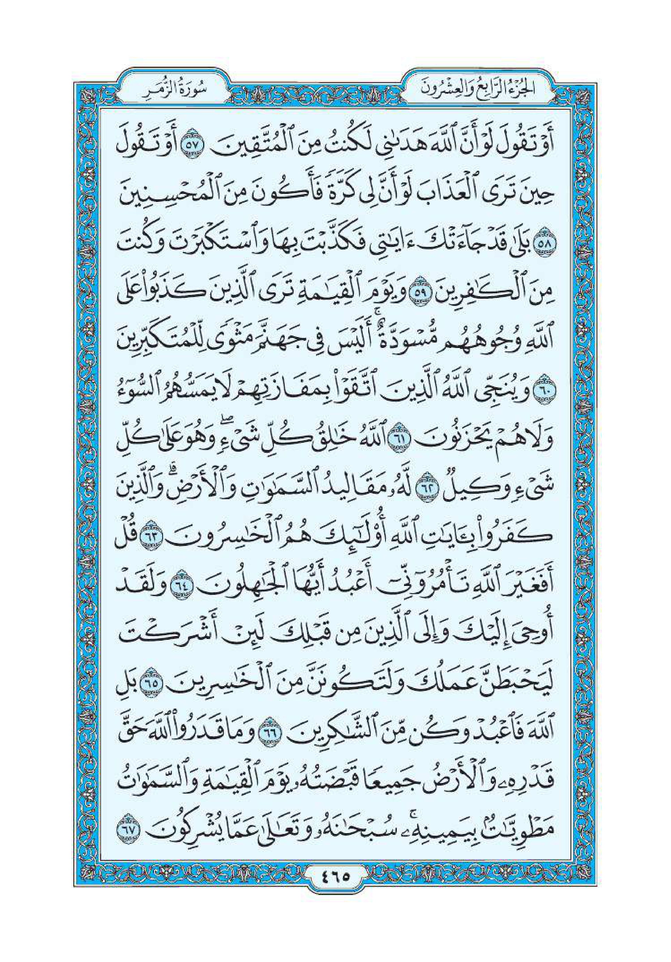 سورة الزمر 8