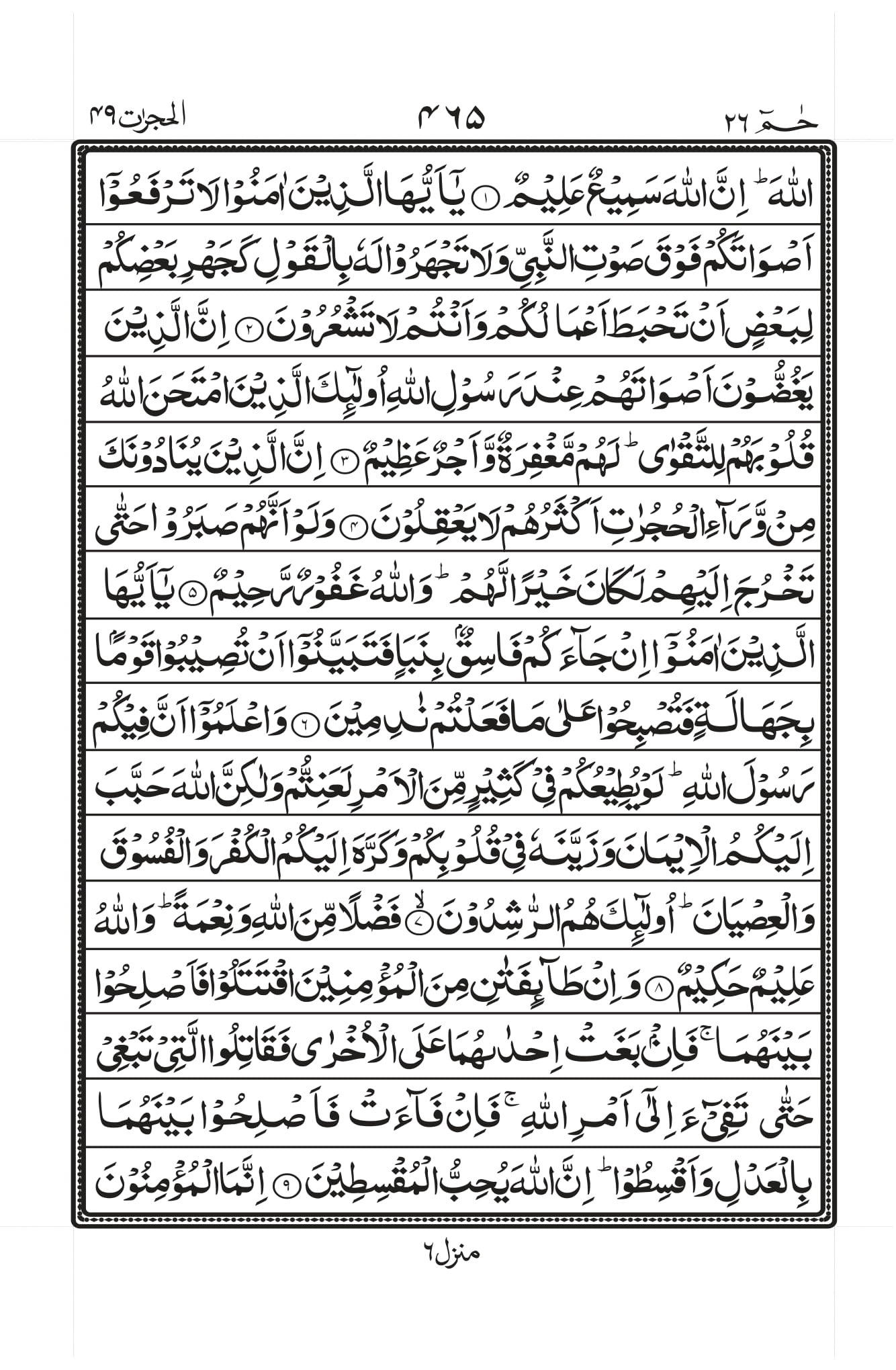Surah Hujurat 2
