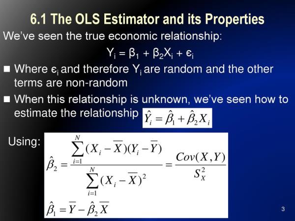 What Is OLS Method For Estimation And BLUE In Regression Model 