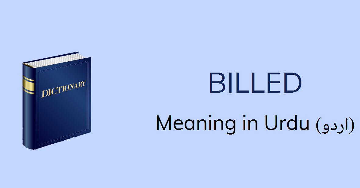 billed-meaning-in-urdu-billed-definition-english-to-urdu