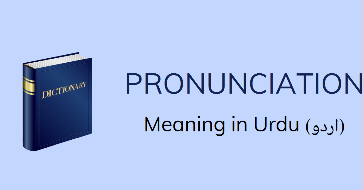 Pronunciation Meaning In Urdu With 3 Definitions And Sentences