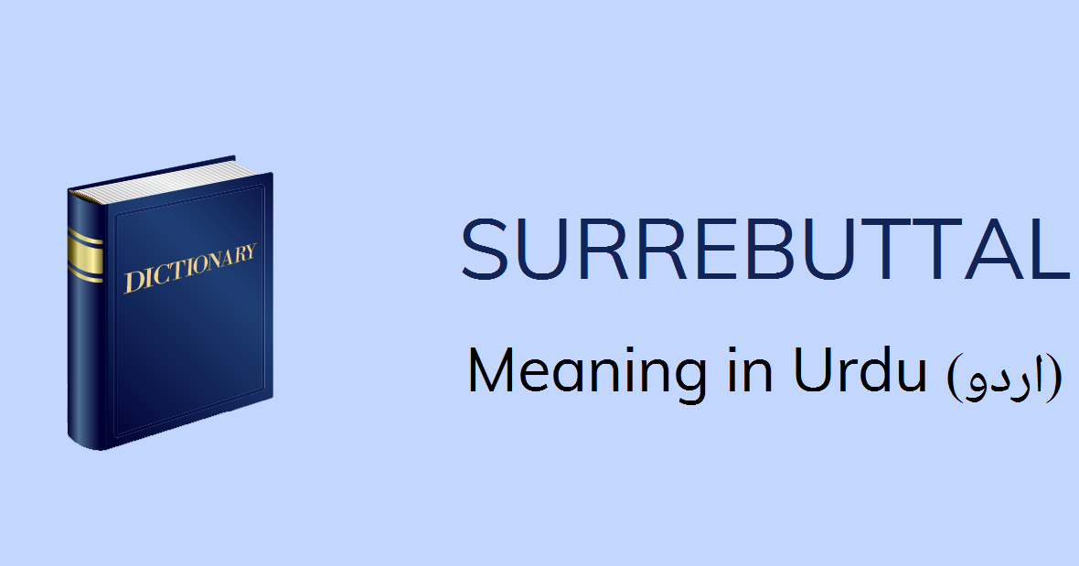 Surrebuttal synonym