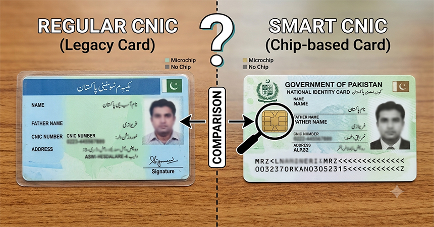 Difference Between Smart CNIC and Regular CNIC