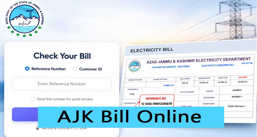 AJK Bill Online Bill Check