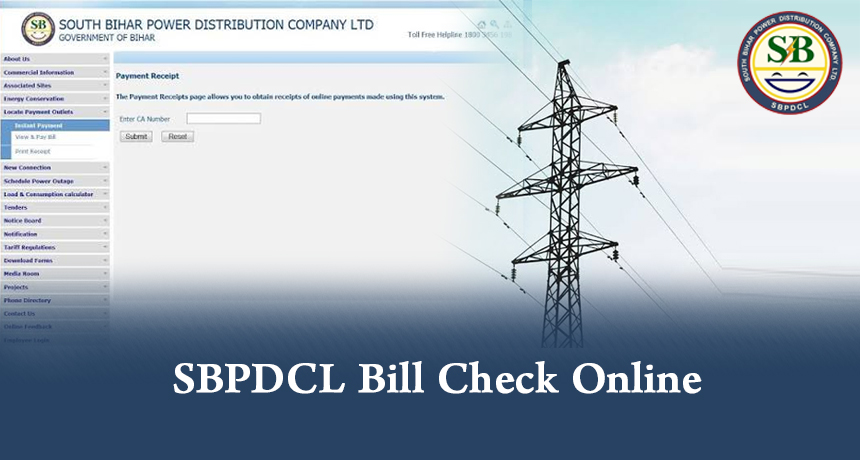 SBPDCL Bill Check Online