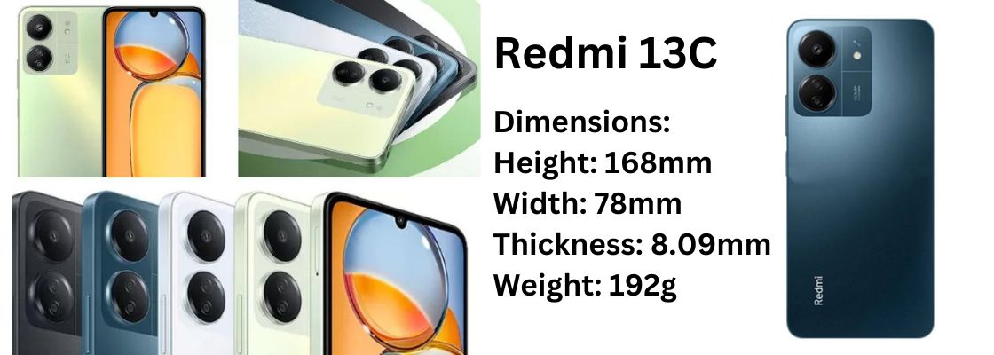 Redmi 13C dimension