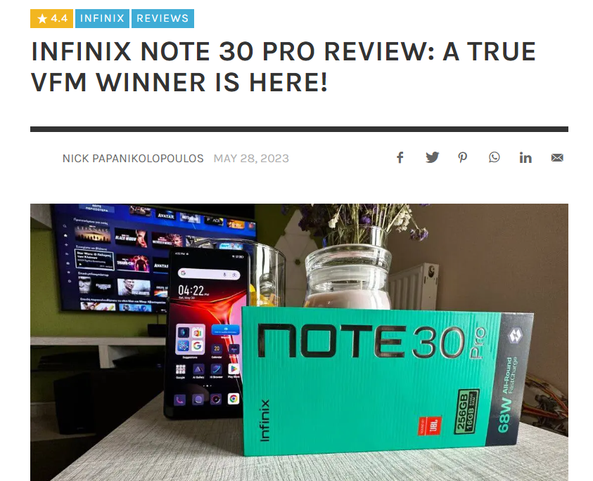Infinix Note 30 Pro Review: Amazing in just about every way!