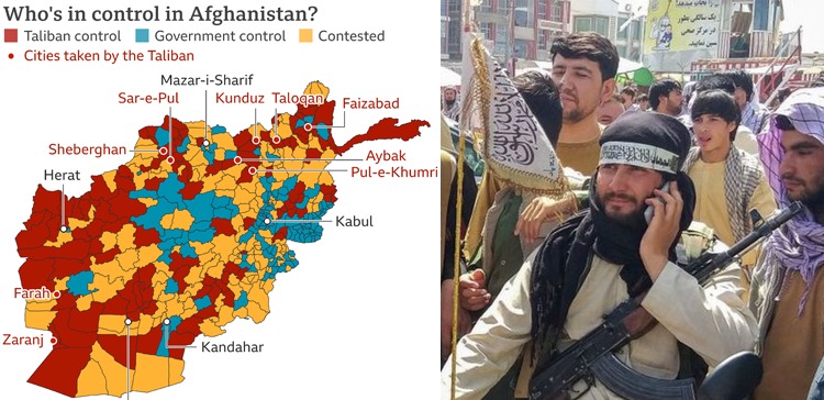 طالبان نے غزنی کا کنٹرول بھی حاصل کر لیا، افغانستان میں کس کا کتنا کنٹرول؟