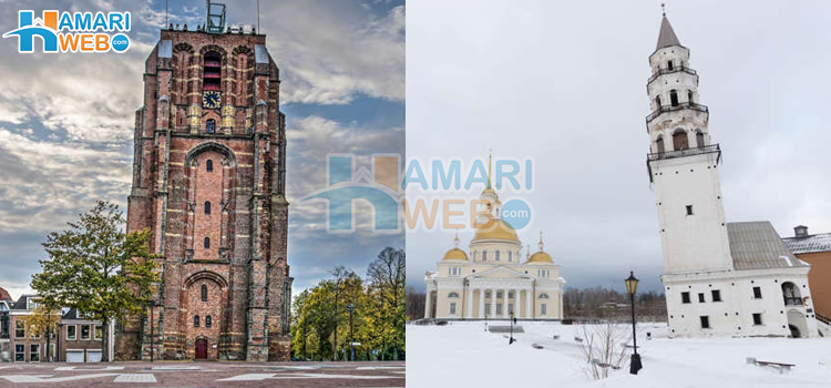 اب پیسا ٹاور کو بھول جائیے - دنیا کی حیرت انگیز عمارات جو ایک جانب جھکی ہوئی ہیں٬ تصاویر دیکھیے