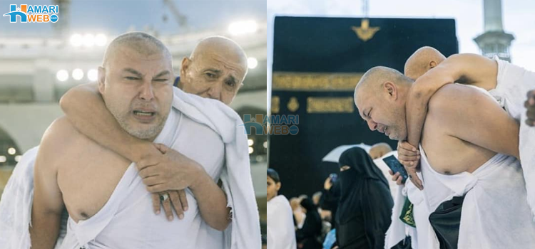 باپ کو کاندھے پر بٹھا کر طواف کعبہ کروا دیا، بوڑھے باپ کی خدمت کی انوکھی مثال