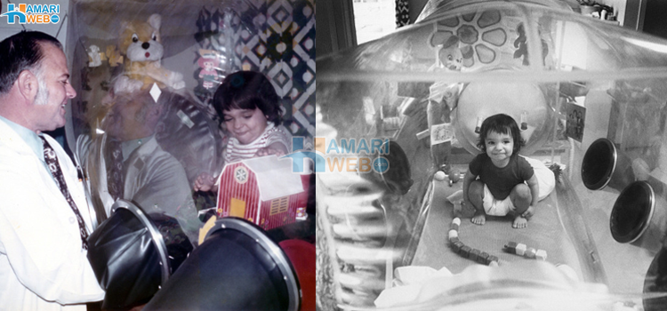 پلاسٹک کے غبارے میں رہنے والا انوکھا بچہ جو کبھی دنیا کو چھو نہ سکا