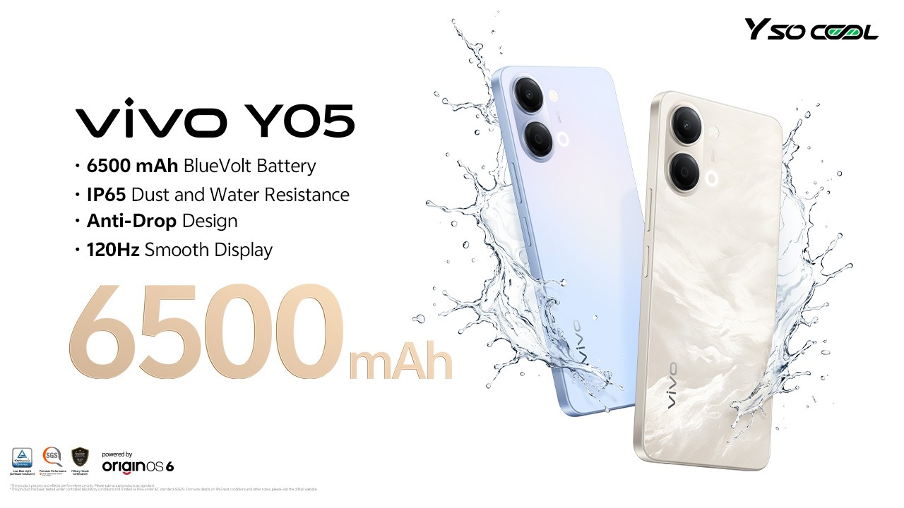 vivo Y05 display visuals