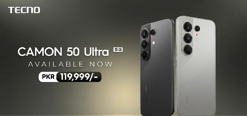 ٹیکنو نے جدید5Gچپ سیٹ اورMP 50 کے Sony کیمرہ کیساتھ Camon 50 Ultra 5Gمتعارف کرادیا