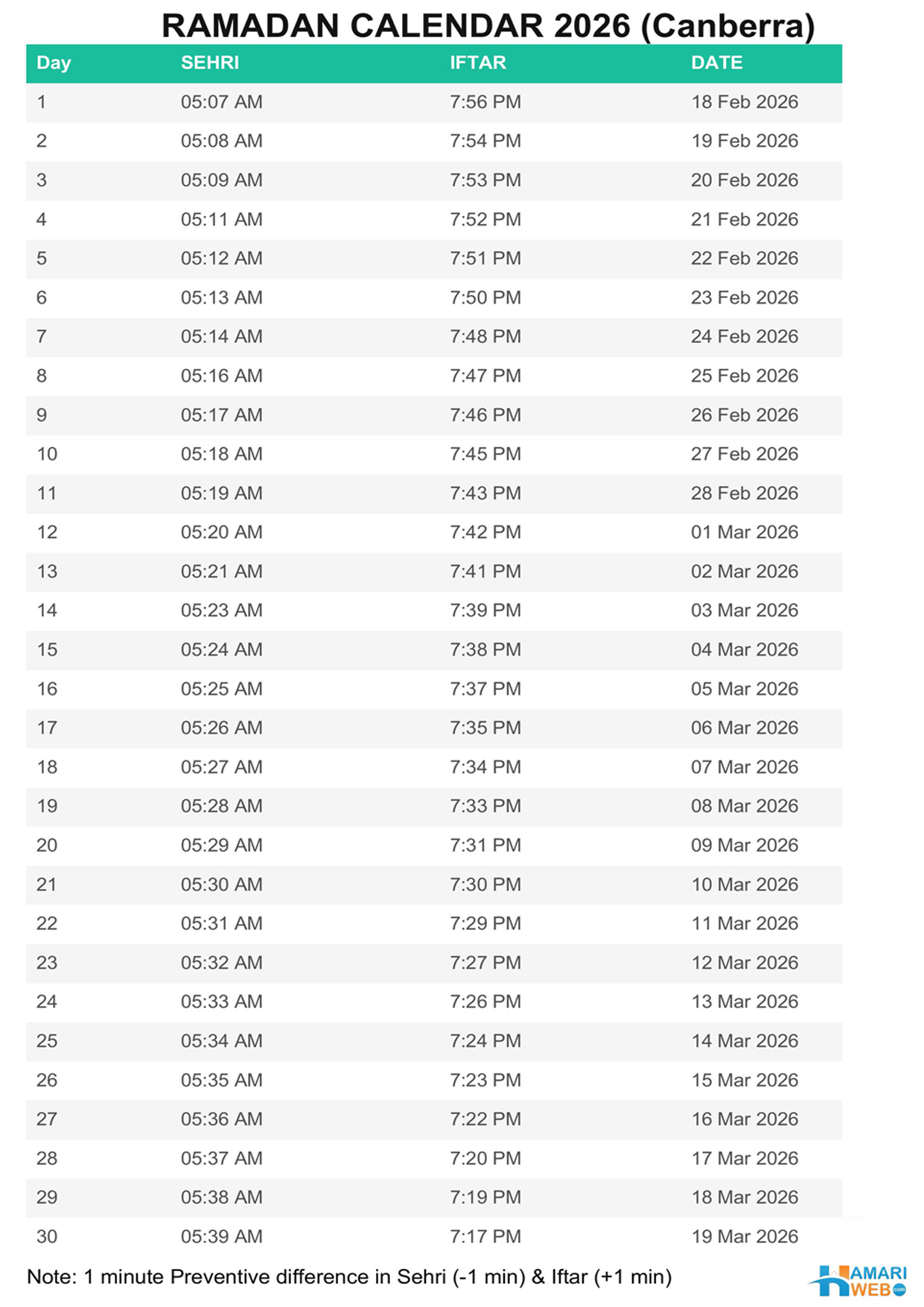 Australia-ramadan-calendar