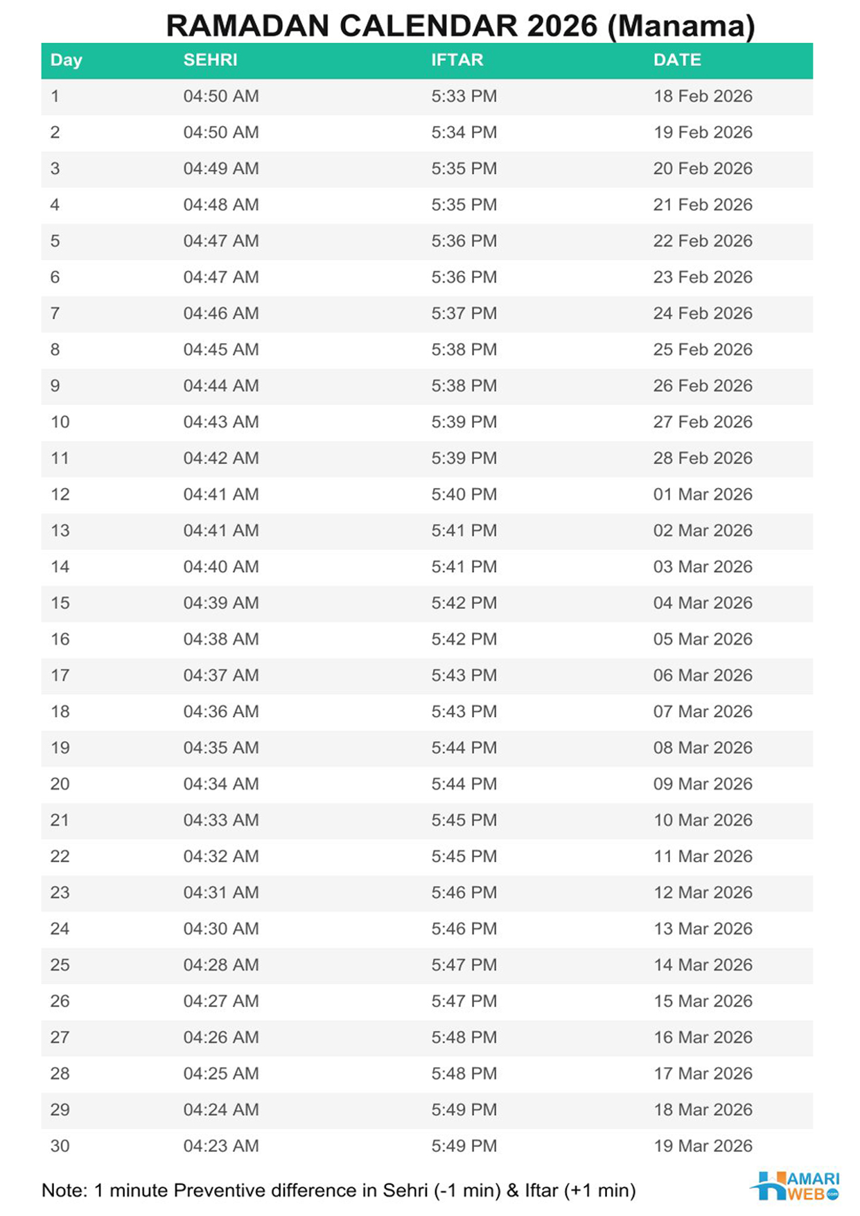 Bahrain-ramadan-calendar