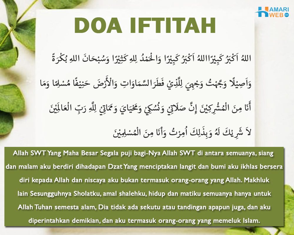 Doa Iftitah