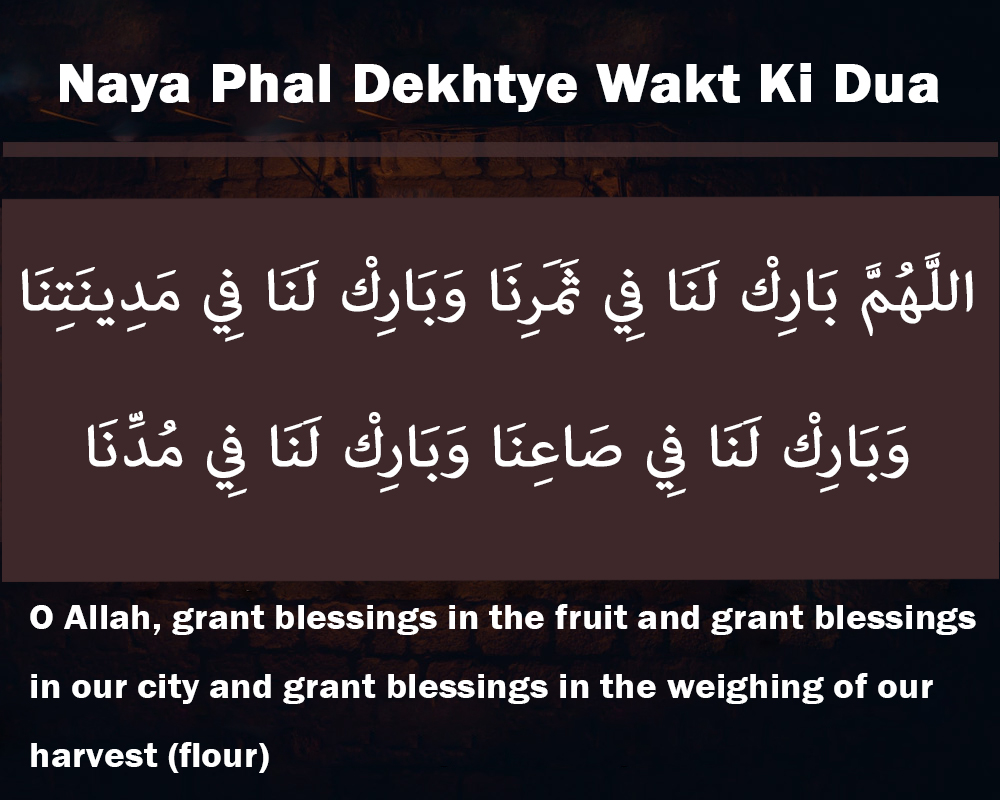 Dua When Eating New Fruit Of The Season