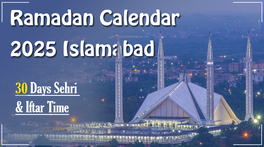 Ramadan Calendar 2025 Islamabad