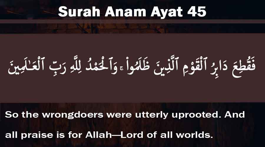 Surah Anam Ayat 45