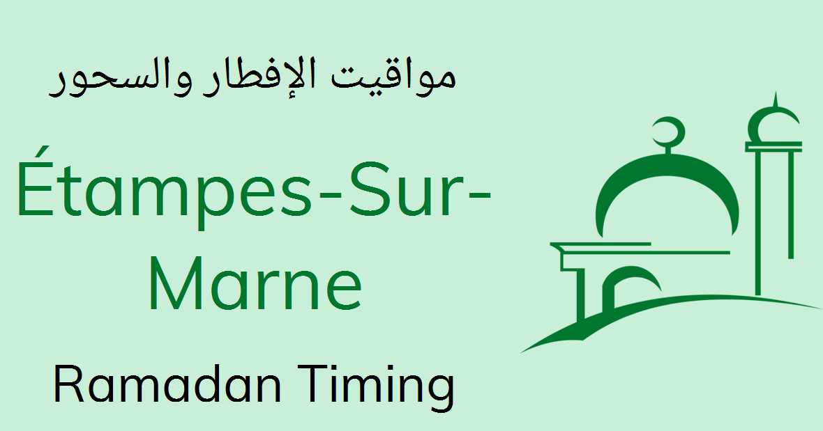 Calendrier ramadan 2023 etampes