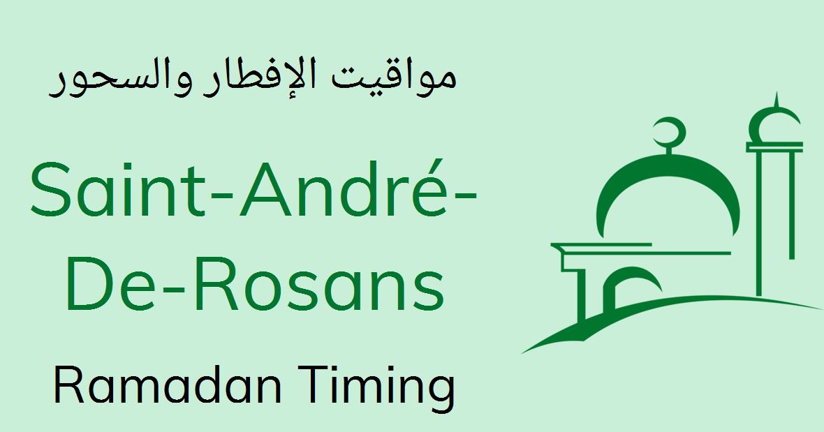Saint-andré-de-rosans Sehri Time 2020 - Today Iftar Timing ...