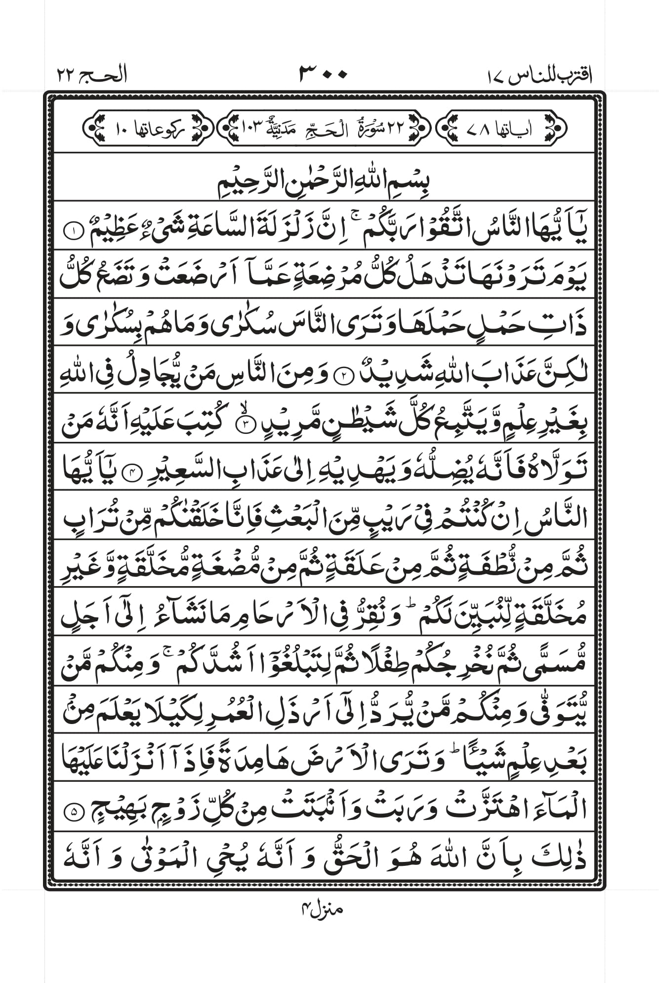 Surah Hajj 1