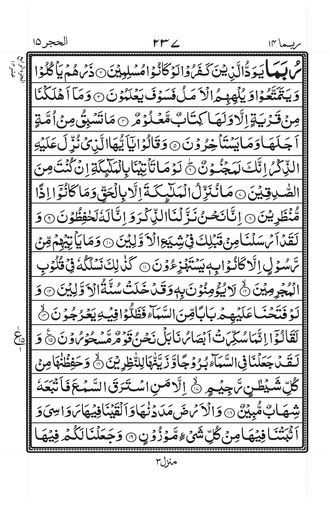 Surah Hijr 2