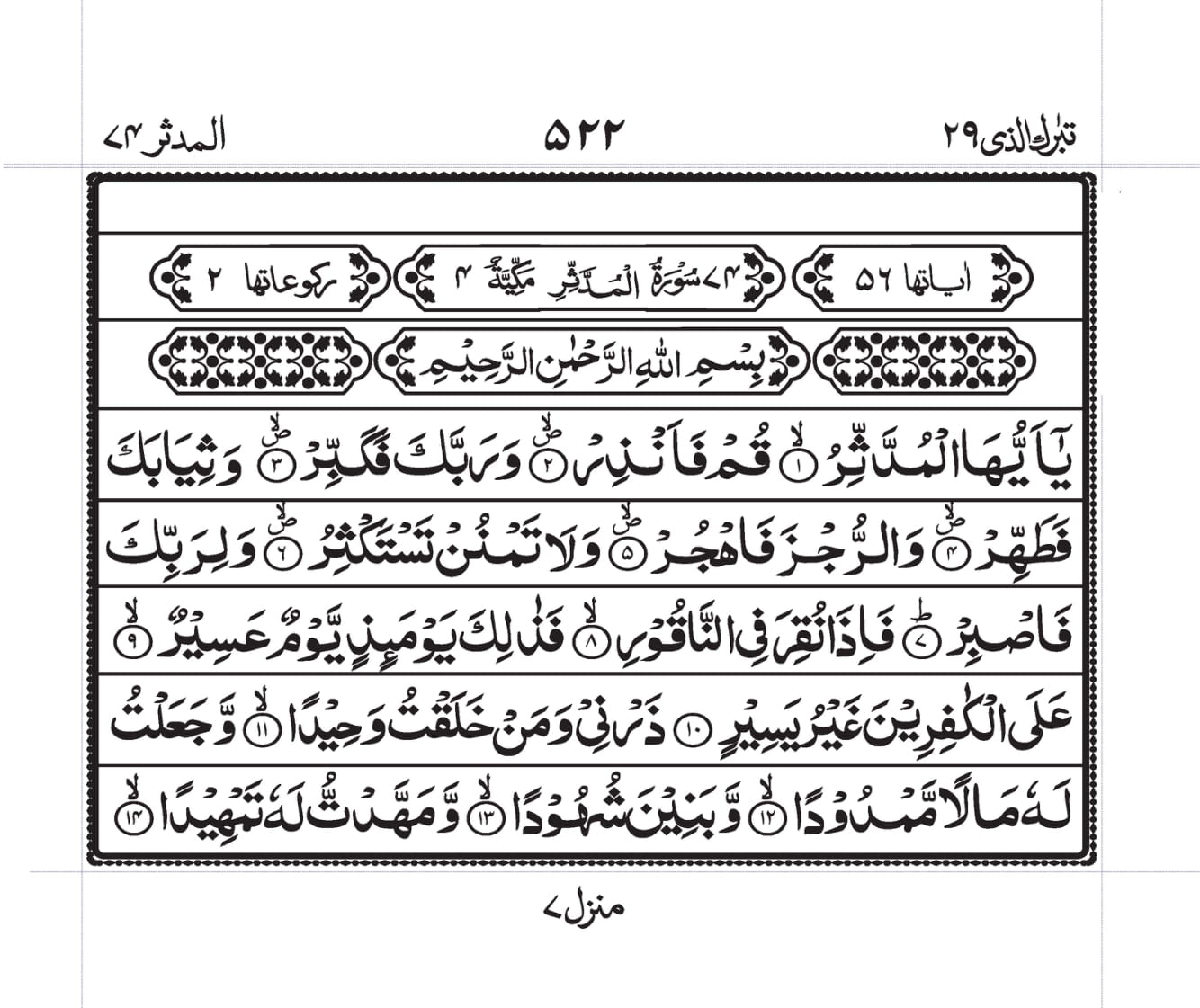Surah Mudassir 1