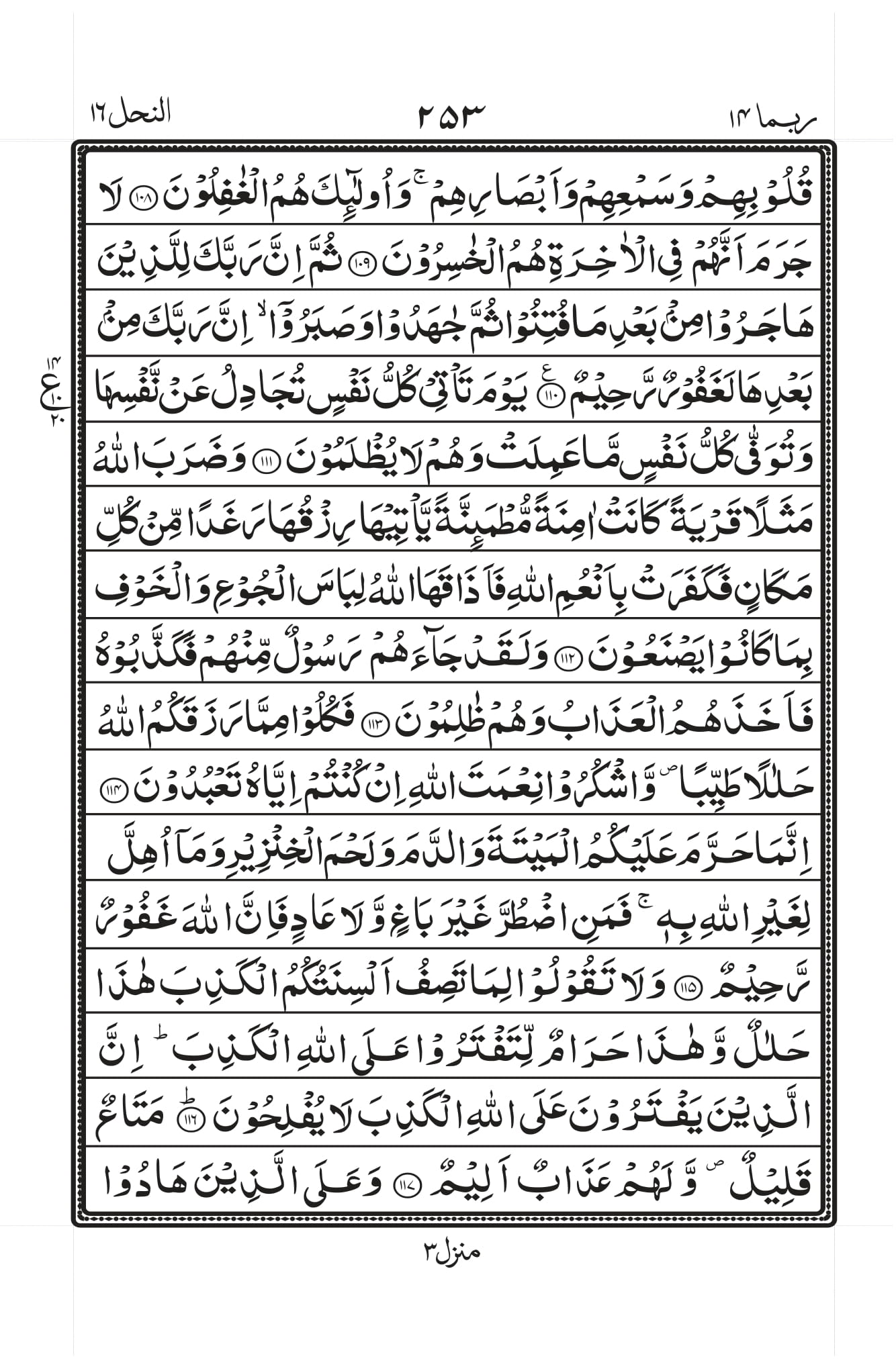 Surah Nahl 13