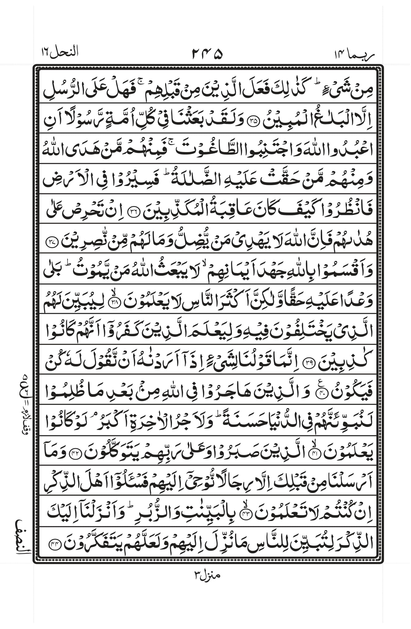 Surah Nahl 5