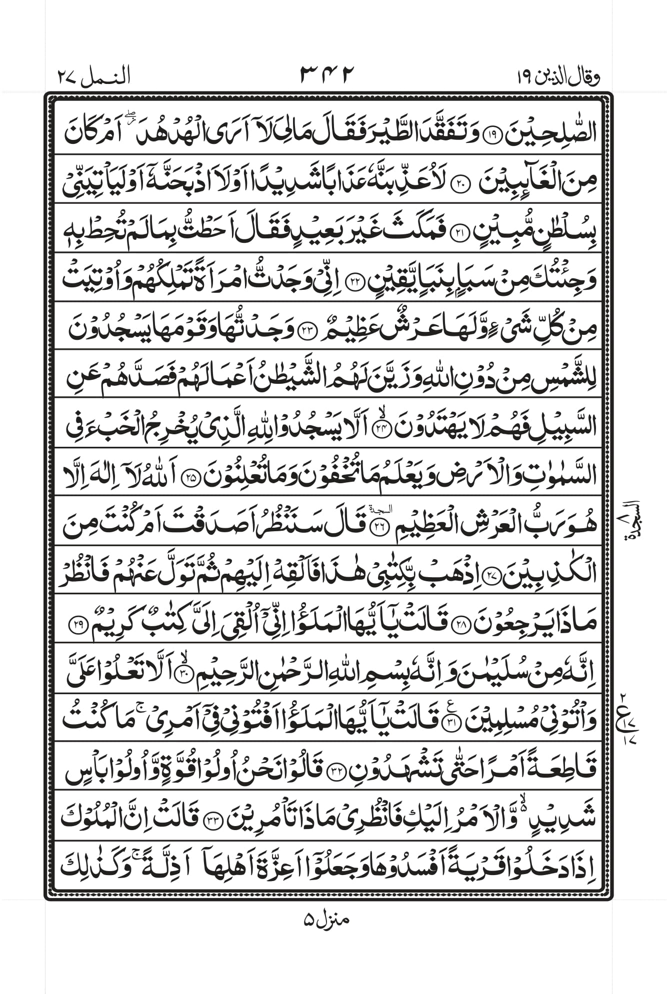 Surah Naml 3