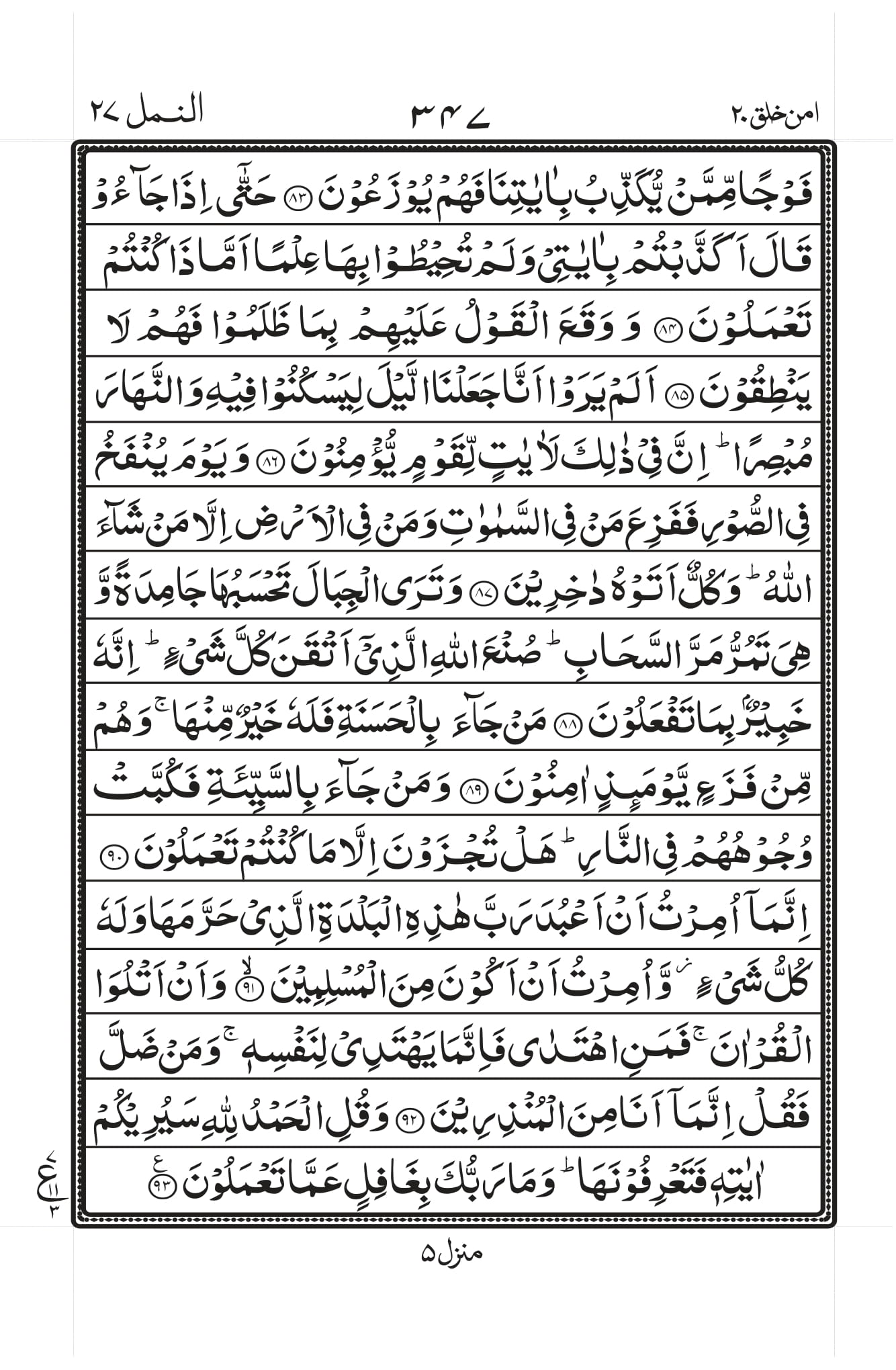 Surah Naml 8