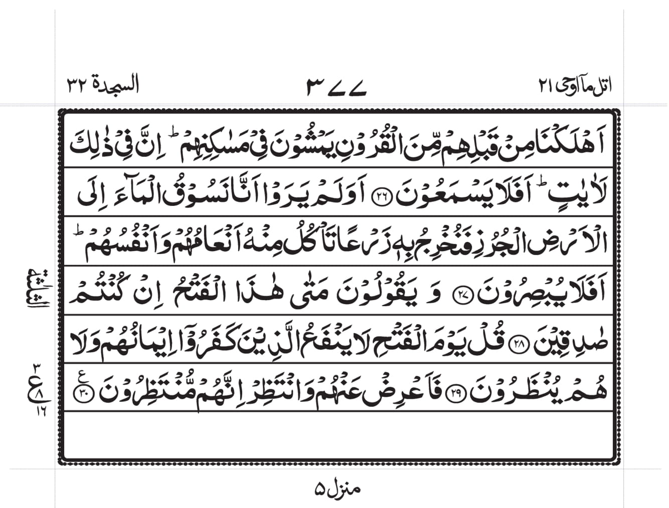 Surah Sajdah 4