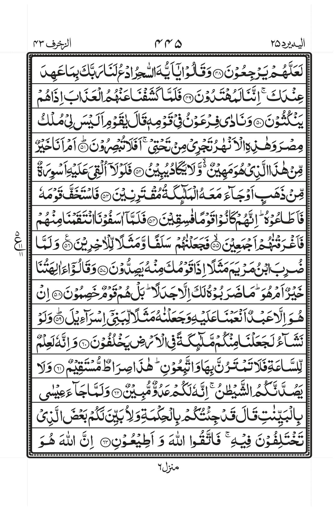 Surah Zukhruf 5