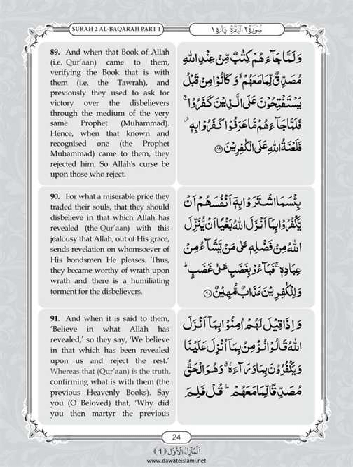 Surah Baqarah English Pdf - Online Download English Translation Pdf