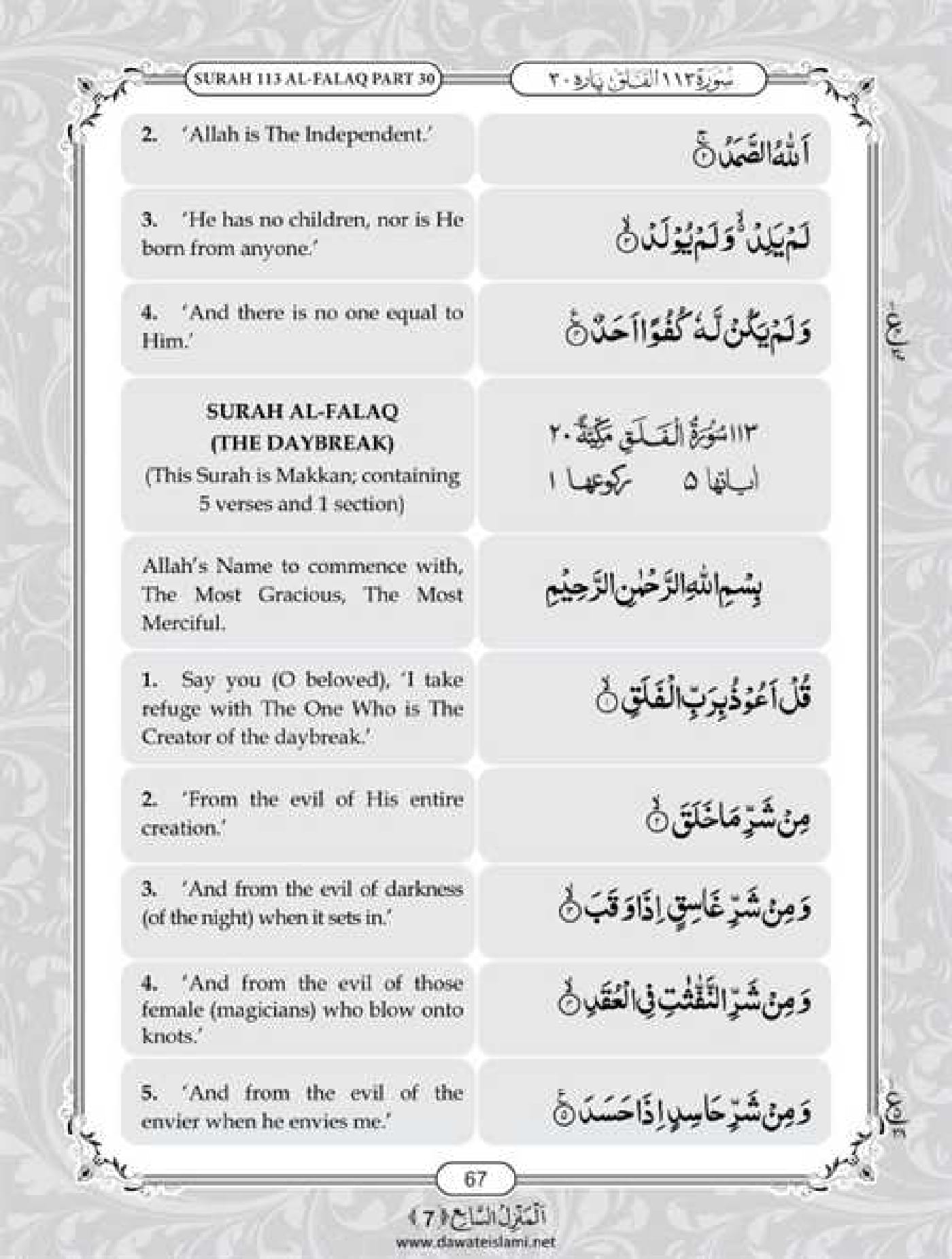 Surah Al Falaq With English Translation Muhammadi Site Hot Sex Picture 8804