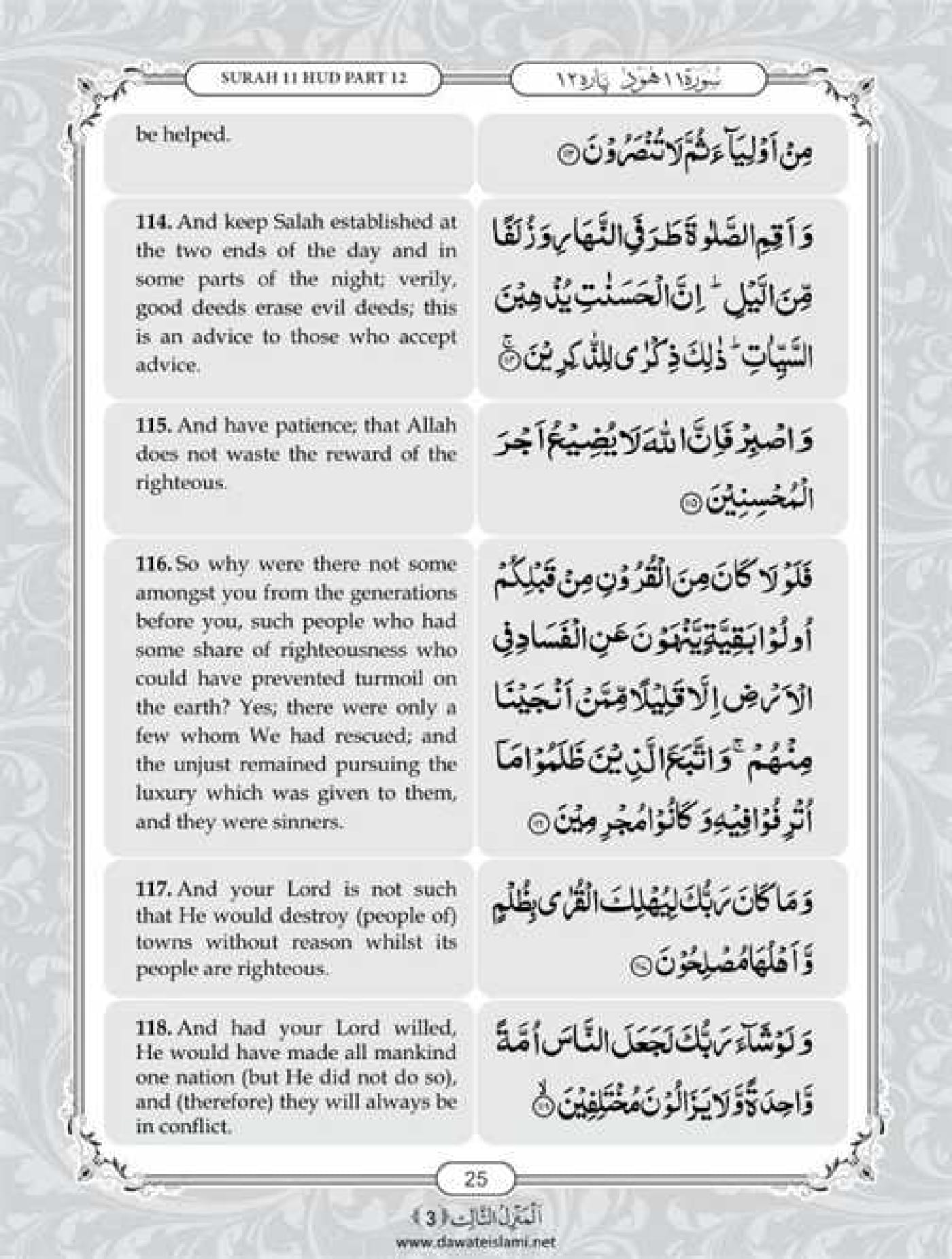 Surah Hud English Translation