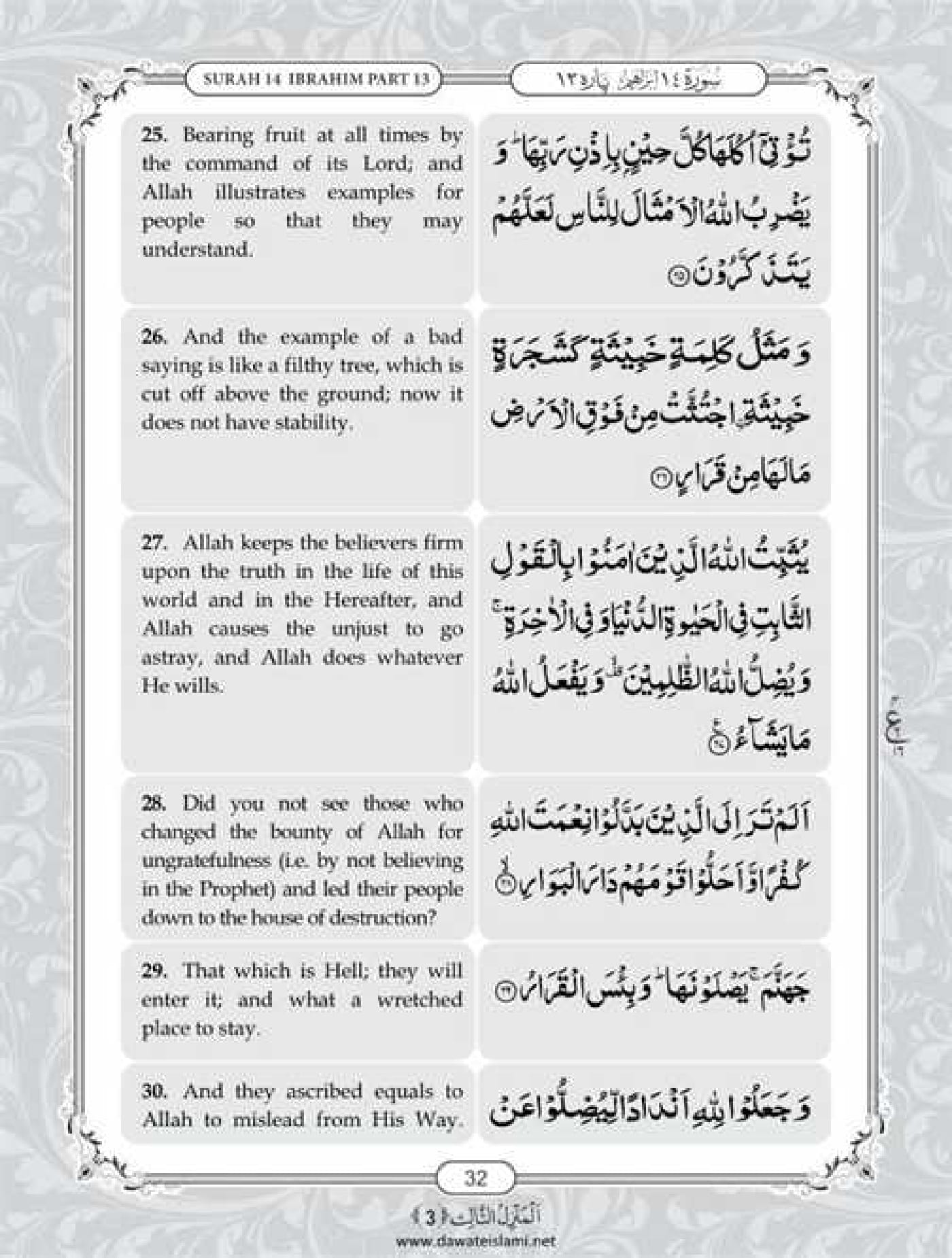 Surah Ibrahim English PDF - Online Download English Translation PDF