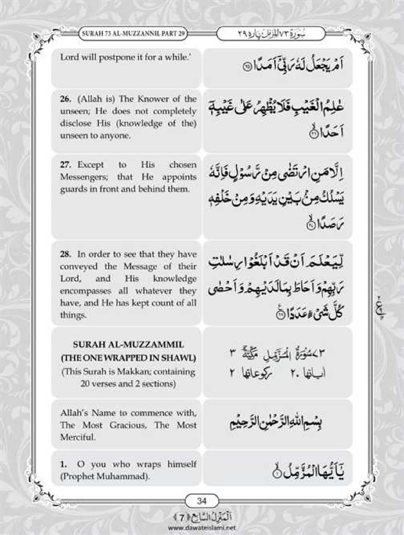 Surah Jinn English PDF Online Download English Translation PDF