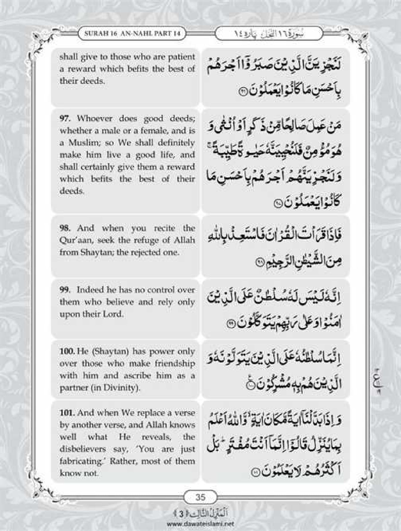 Surah Nahl English PDF - Online Download English Translation PDF