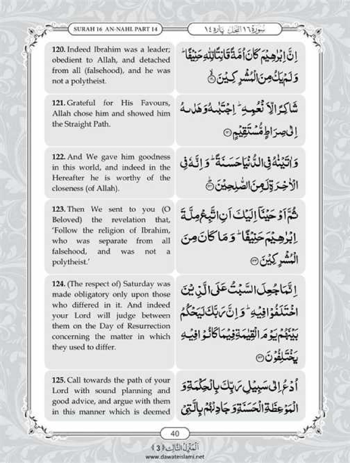 Surah Nahl English PDF - Online Download English Translation PDF