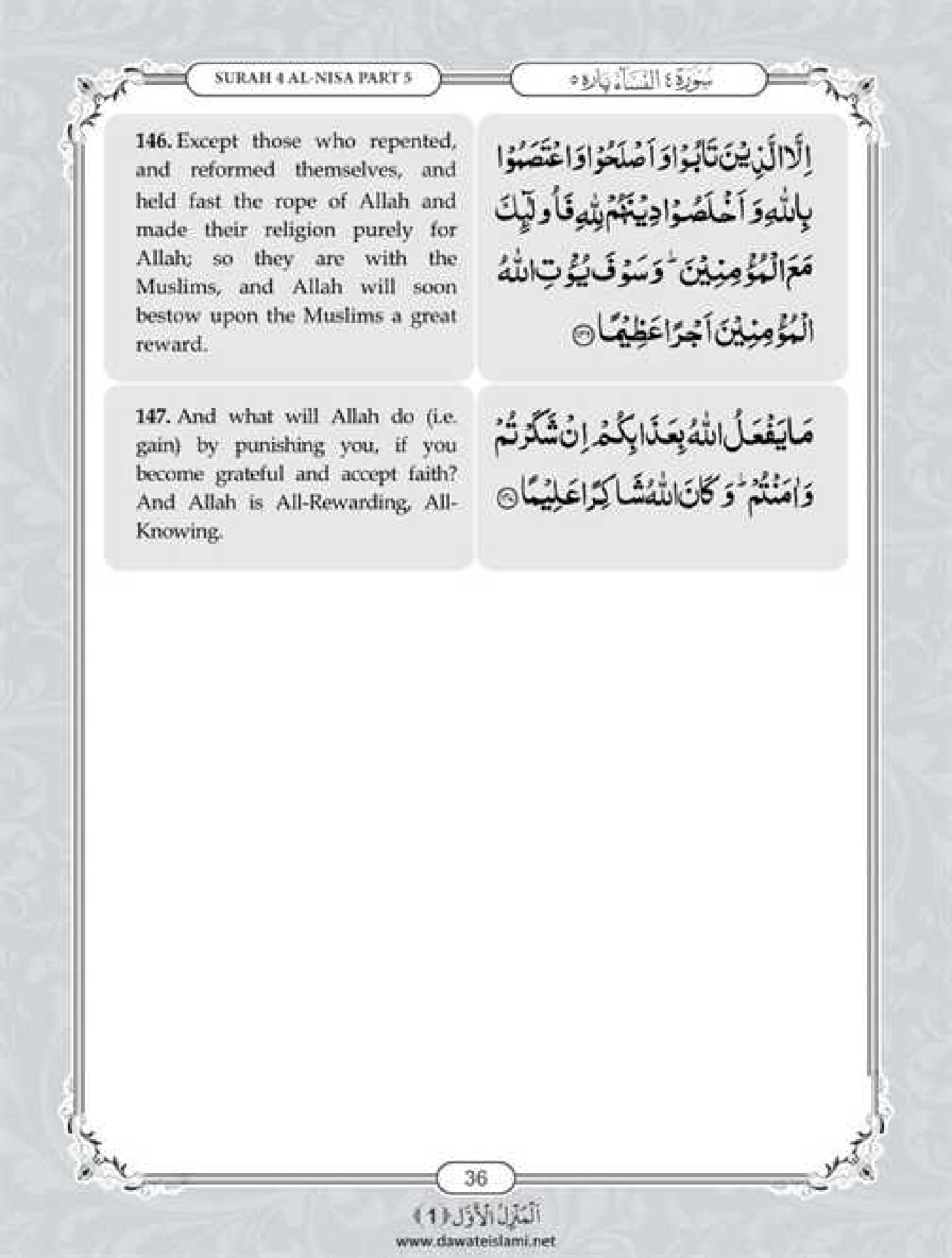 Surah Nisa English PDF - Online Download English Translation PDF