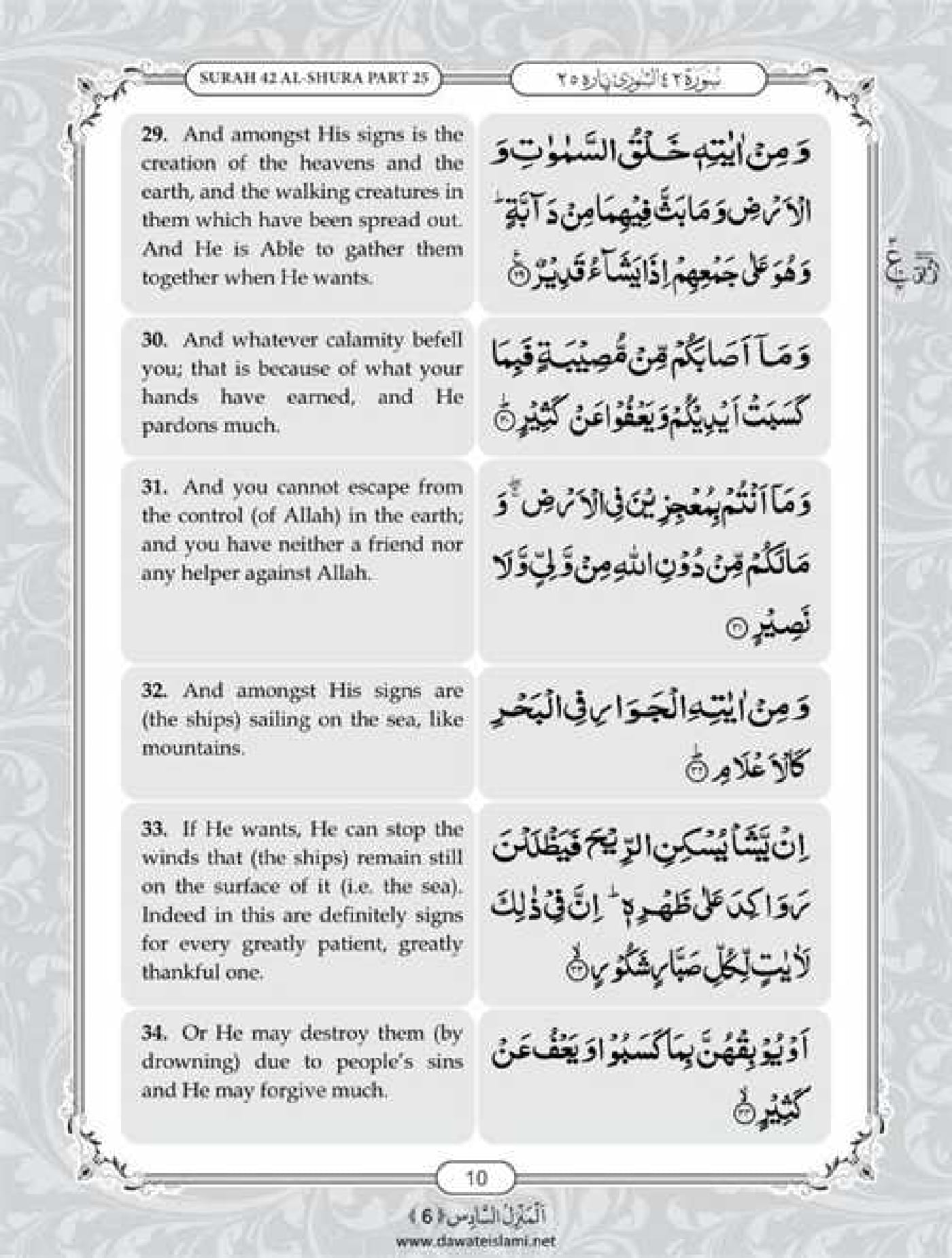 Surah Shura English PDF - Online Download English Translation PDF