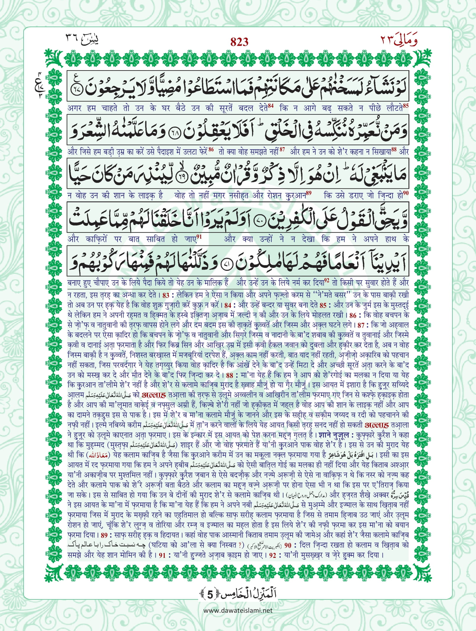 Surah Yaseen Hindi PDF - Online Download Hindi Translation PDF