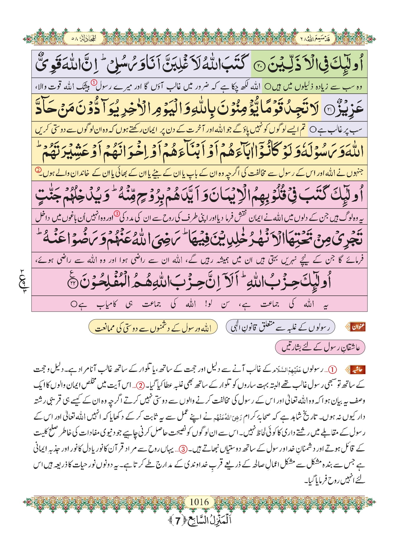 Surah Mujadila 7