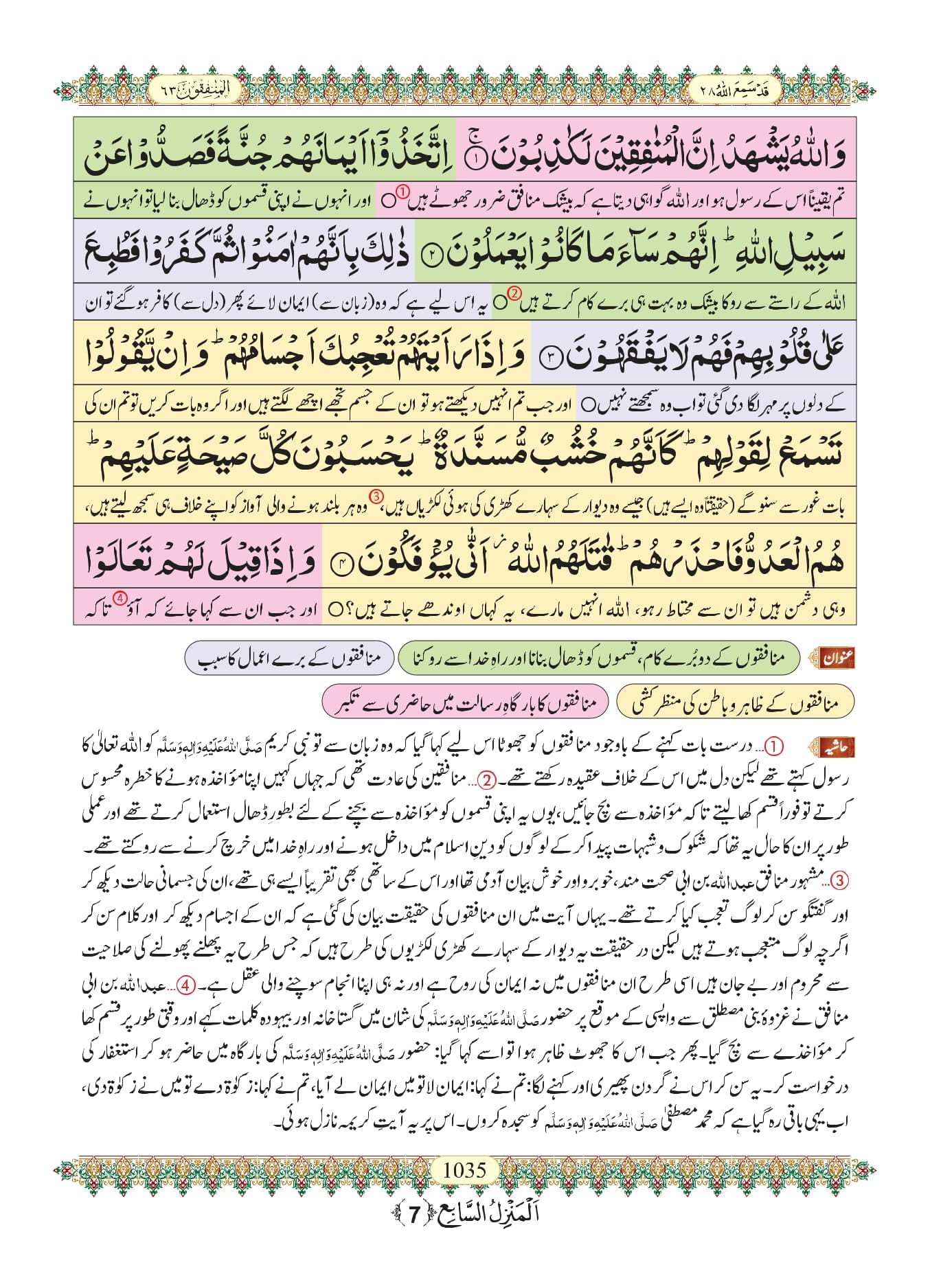 Surah Munafiqun 2
