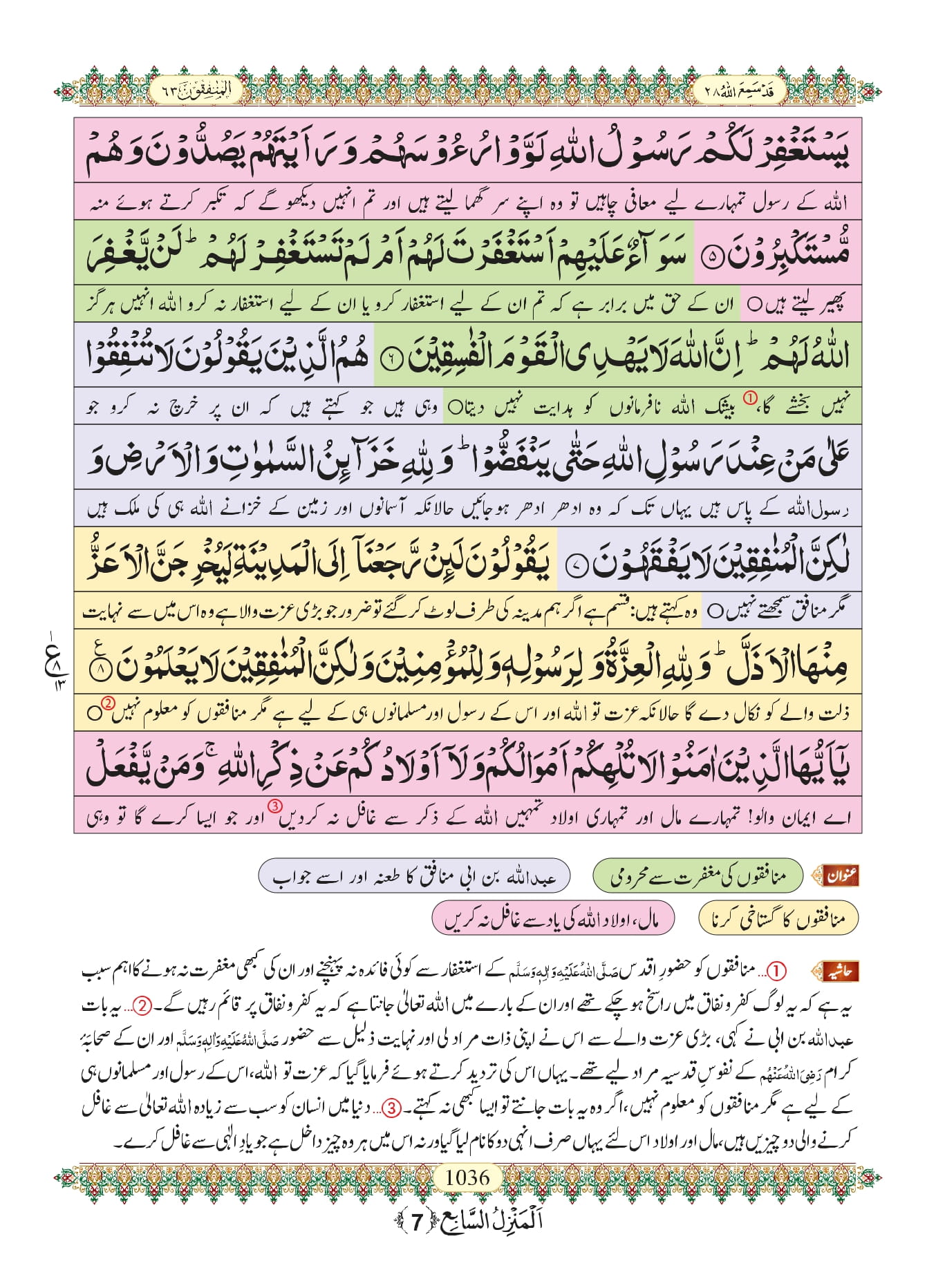 Surah Munafiqun 3