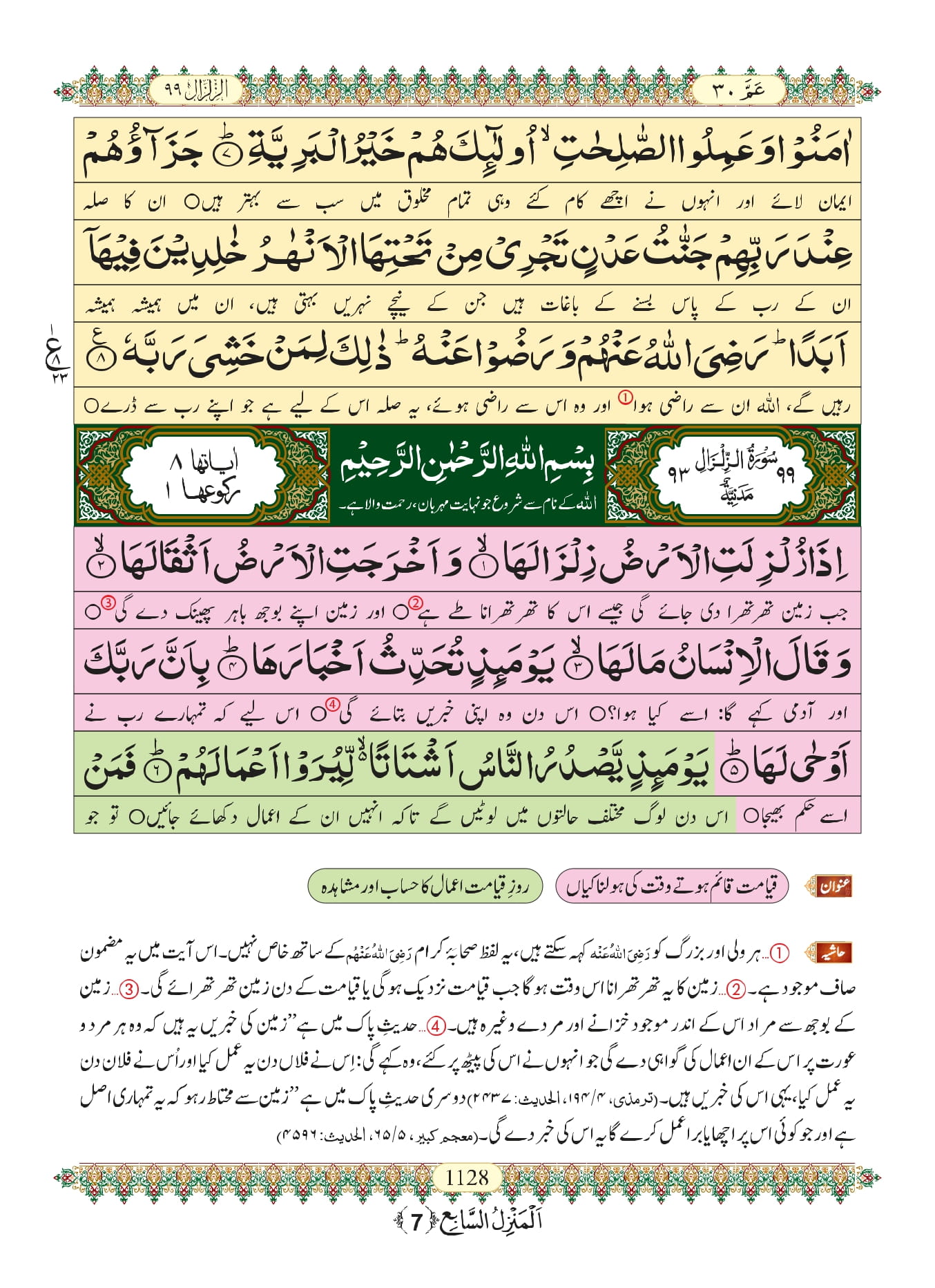 Surah Bayyinah Urdu PDF Online Download Urdu Translation PDF